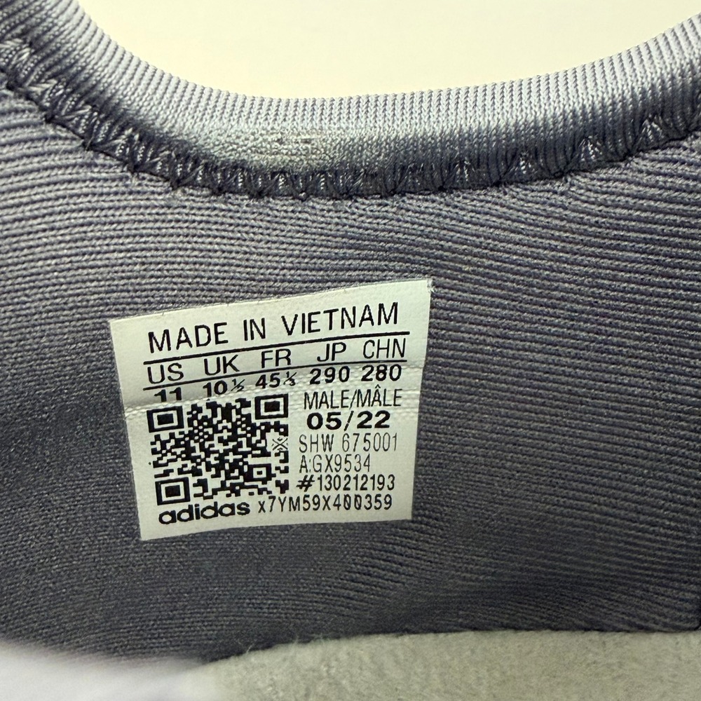 Adidas NMD R1 Trace Grey Yellow Speckled Boost Sneakers GX9534 Mens Size 11 - Picture 7 of 9